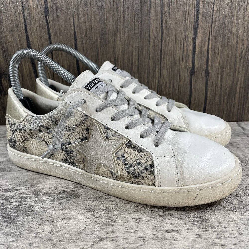 Vintage Havana Bianca Gold Snake Multi Fashion Sneakers Women Size 7.5 Shoes - Picture 1 of 10